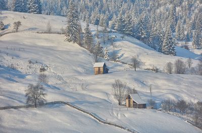 Snow covered landscape