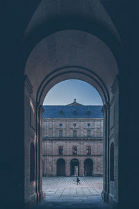 Entrance of historic building