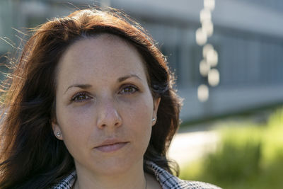 Close-up portrait of woman