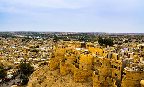 Jaisalmer cityscape from top of the jaisalmer fort