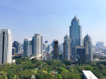 View of buildings in city