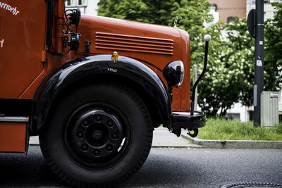 Truck parked on street