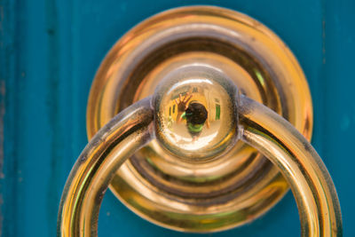 Close-up of spiral metal