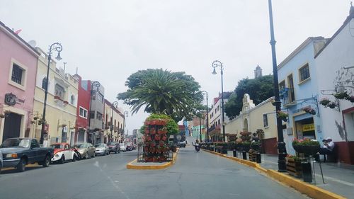 View of city street