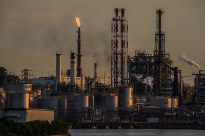 Evening view of the factory area