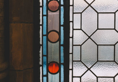 Close-up of stained glass