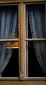 Close-up of window of building