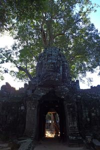 Low angle view of temple