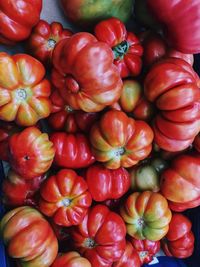 Full frame shot of tomatoes in market