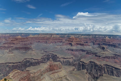 View of landscape against cloudy sky