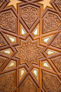 Full frame shot of ornate ceiling