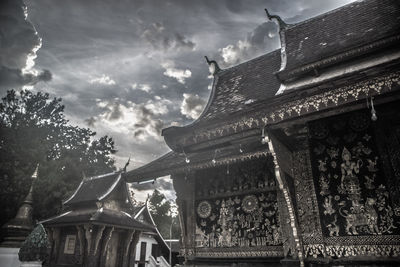 Low angle view of building against sky