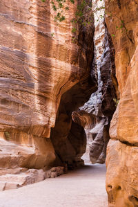 View of rock formations