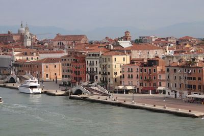 View of buildings at waterfront