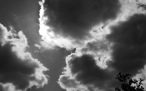 Low angle view of storm clouds in sky