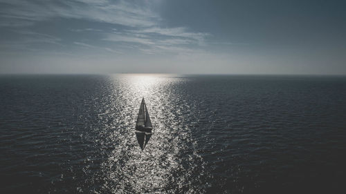 Scenic view of sea against sky