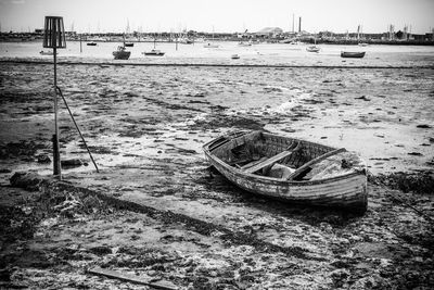 Boats in harbor