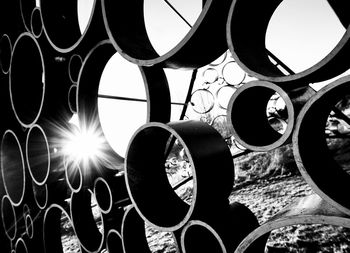 Close-up of wheel against sky