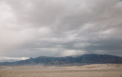 Scenic view of desert against sky