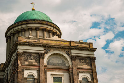 Low angle view of historical building against sky