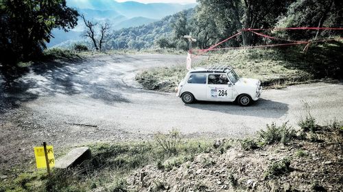 View of car on road