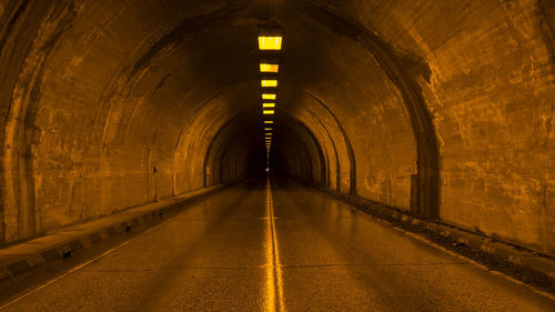 View of empty tunnel