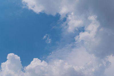 Low angle view of clouds in sky