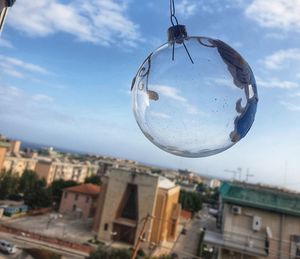 Close-up of buildings against sky
