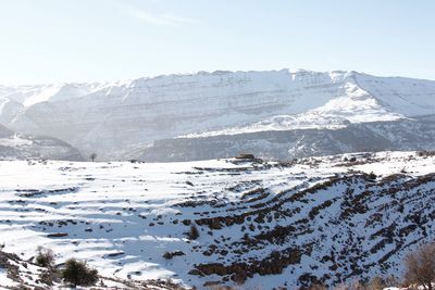 Scenic view of mountain range