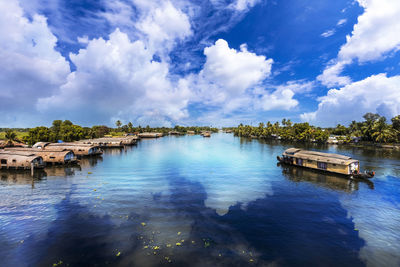 Scenic view of river against sky