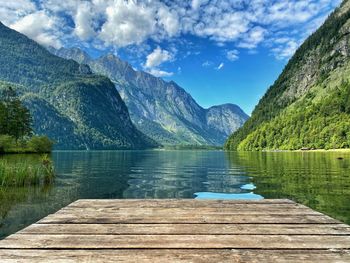 Water reflection, königssee bavaria, germany 