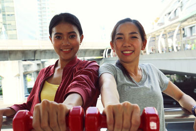 Portrait of a smiling young woman