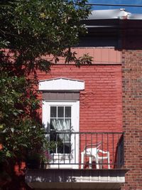 Low angle view of residential building