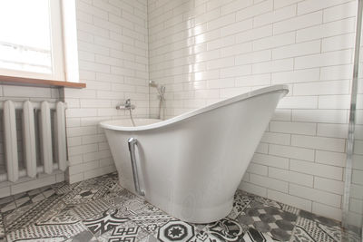 Staircase in bathroom at home