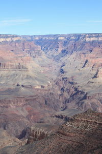 Scenic view of dramatic landscape against sky