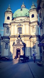 Facade of church