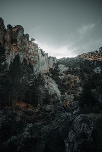 Rock formations against sky