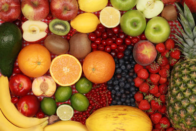 High angle view of apples