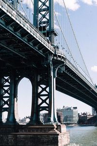 Bridge over river in city