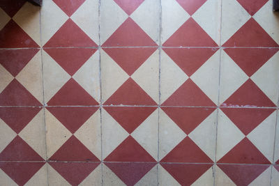 Full frame shot of tiled floor