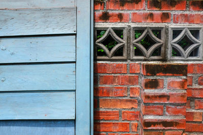 Close-up of brick wall