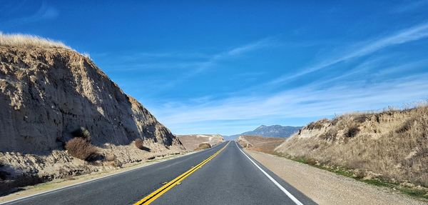 Road against sky