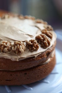 Close-up of cake in plate