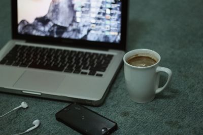 Close-up of coffee cup