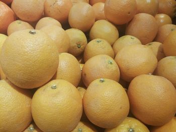 Full frame shot of oranges for sale