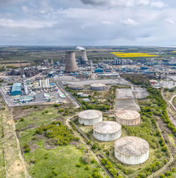 Chemical works in hull, east yorkshire, uk