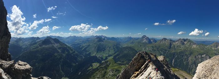 Panoramic view of landscape against sky