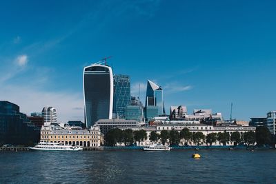 View of buildings at waterfront