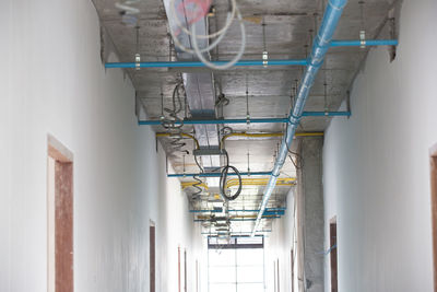 Interior of abandoned building