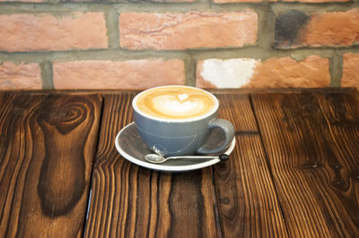 Close-up of coffee on table